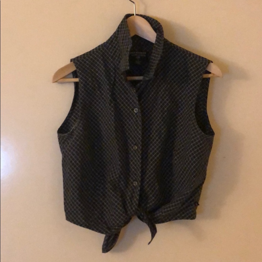 Vintage Ralph Lauren Front Tie Crop Top